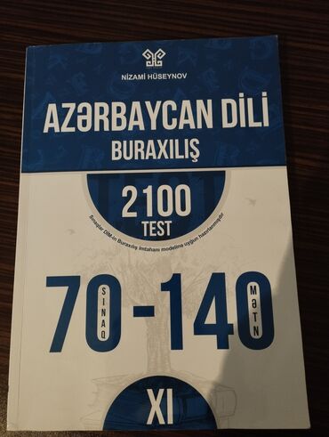 Azərbaycan dili 2100 test kitabı 10 manat