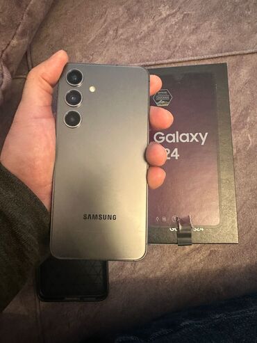 samsung c5212 telefon: Samsung Galaxy S24, 128 GB, rəng - Boz, İki sim kartlı, Barmaq izi, Simsiz şarj