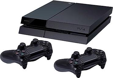 sony wh: PS4 oyun konsolu – 2 ədəd DualShock Orginal fat model pes 21 pes18 — 1