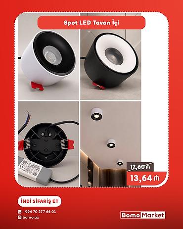taxta tavan: Spot LED Tavan İçi - İstifadə sahəsi: ev, ofis, dəhliz, vitrin və — 1