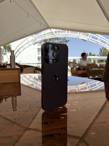 цены на бу айфоны: IPhone 14 Pro, Б/у, 256 ГБ, Deep Purple, Защитное стекло, Чехол, 90 %