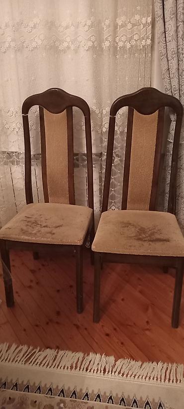 Mebel: Qonaq otağı üçün, İşlənmiş, Qatlanmayan, rəng - Bej Stul — 2