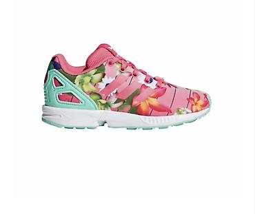 Uşaq ayaqqabıları: Adidas Originals ZX Flux Floral qadın/kids idman krossovkası OLCU 26 — 1