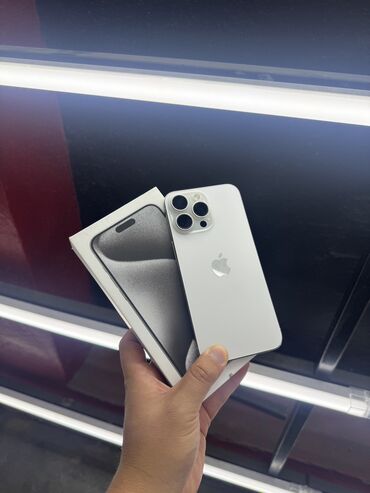 iphone заблокированный: IPhone 15 Pro Max, Колдонулган, 512 ГБ, Natural Titanium, Куту, Бөлүп төлөө менен, 89 %