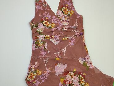 sukienka maxi kwiaty: Sukienka, Rozkloszowana, S (EU 36), stan - Dobry