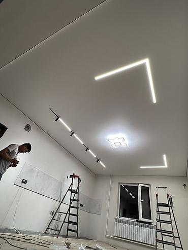 Натяжной потолок: Натяжные потолки с интегрированным освещением под ключ - Современные — 11