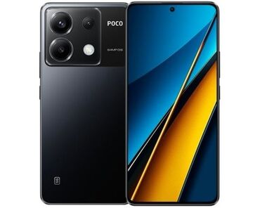 телефон 4 х: Poco X6, Новый, 512 ГБ, цвет - Черный, 1 SIM, 2 SIM