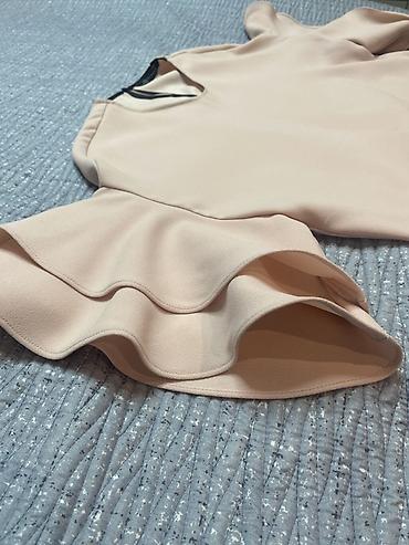bluz: Zara Woman qadın bluzası - Rəng: açıq şaftalı/nyud - Modell: qısa — 4