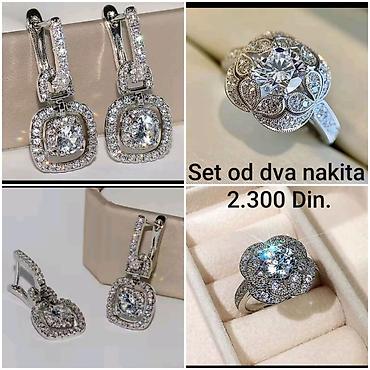 breitling sat cena: Elegantni posrebreni set od hirurskog čelika od dva komada nakita – — 2