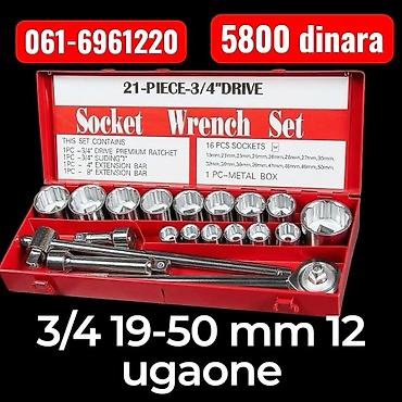 drvene merdevine ikea: Set gedora 3/4” pogona – 21 delova, u metalnoj kutiji. Sadrži: - 16 — 1