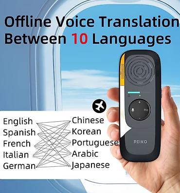 termofor za noge: PEIKO AI džepni prevodilac – uređaj za trenutno prevođenje - Podržava — 5