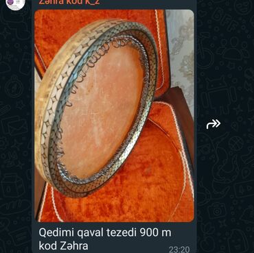 Şəxsi əşyalar: Qədimi qaval Təzədi 900m