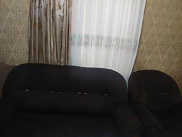 xonca ucun sokolad: Qonaq otağı dəsti – divan və iki kreslo - Rəng: tünd qəhvəyi (şokolad — 2
