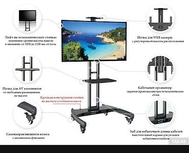 tv 75: NB AVA1500-60-1P hündürlüyü tənzimlənən peşəkar mobil TV/monitor — 1