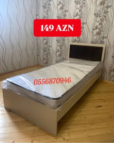 Çarpayılar: Yeni, Təknəfərlik çarpayı, Bazasız, Matras ilə, Siyirməsiz, Azərbaycan — 3