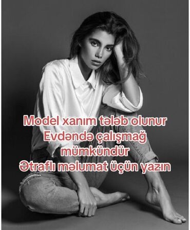 xırdalanda iş elanlari: Trendyoldan və temudan gələn geyimləri geyinib reklam edəcək xanım