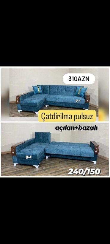 Divanlar: Künc divan, Yeni, Açılan, Bazalı, Parça, Şəhərdaxili pulsuz çatdırılma — 14