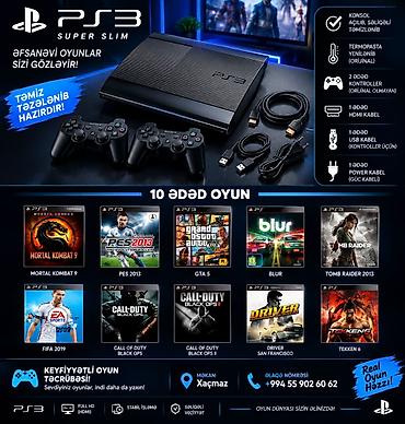 ikinci el playstation 4 oyunları: 🎮 PlayStation 3 Super Slim Satılır 🎮 PS3 Super Slim çox yaxşı — 1