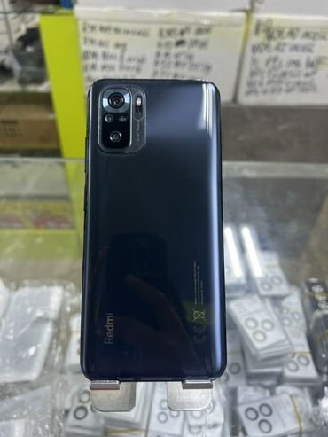 телефон режим 10: Redmi, Redmi Note 10S, Колдонулган, 64 ГБ, түсү - Кара, 1 SIM, 2 SIM