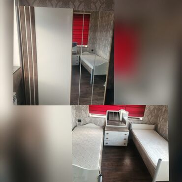 Uşaq və gənc otağı üçün dəstlər: Qız üçün, İşlənmiş, 2 təknəfərlik çarpayı, Dolab, Termo