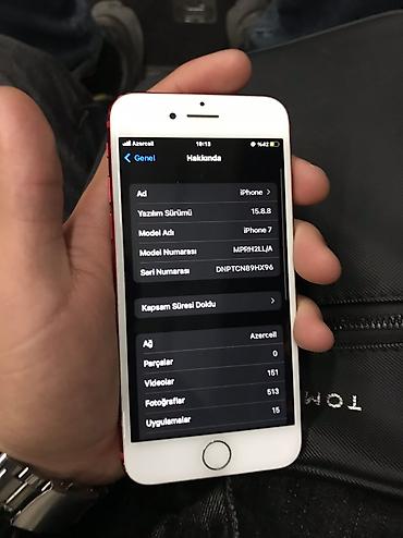 iphone azerbaycan: IPhone 7, 128 GB, Qırmızı, Barmaq izi — 3