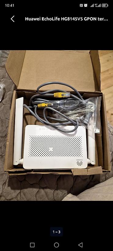 optik wifi: Huawei EchoLife HG8145V5 GPON terminalı Xüsusiyyətlər: - GPON optik — 1