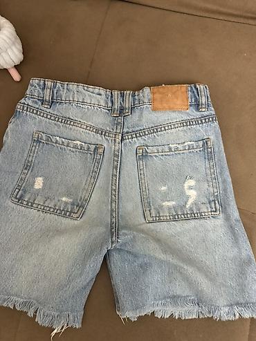 Детский мир: Məhsul: Uşaq denim şortu - Brend: Zara Kids - Ölçü: 7 yaş / 122 sm - — 4