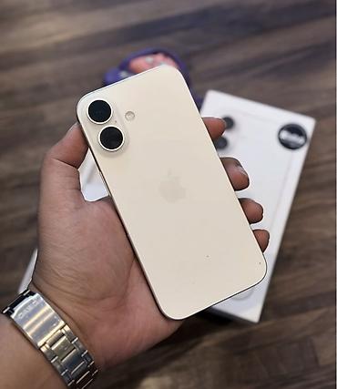 IPhone 16, 128 GB, Ağ, Zəmanət, Simsiz şarj, Face ID lalafo.az -da IPhone 16, 128 GB, Ağ, Zəmanət, Simsiz şarj, Face ID