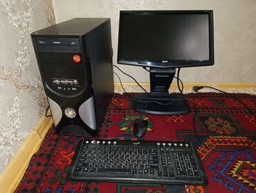 Monitorlar: Wekilde gorunduyu kimi miwka klavihatura monitor blok icinde 160 gb