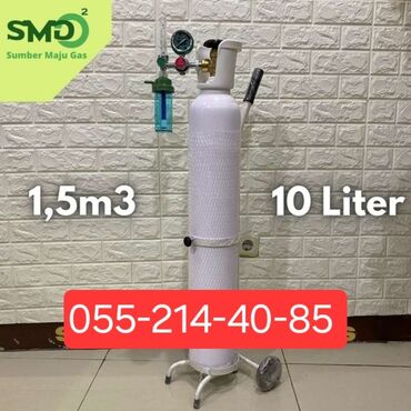 tibbi oksigen aparati: Tibbi Oksigen balonu TÜRKİYƏ istehsalı 7 litr + Reduktor -