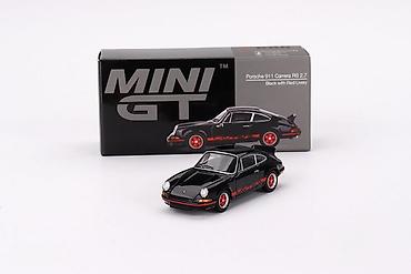odece: 🏁 Porsche 911 Carrera RS 2.7 – Black with Red Livery – MiniGT 1:64 — 1
