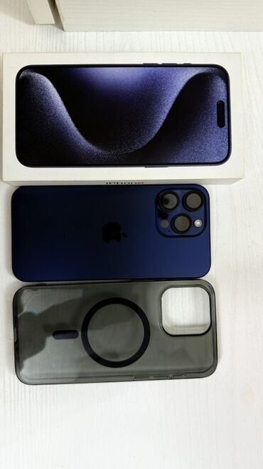 apple watch 5 бишкек цена: IPhone 15 Pro Max, 256 ГБ, Blue Titanium, Куту