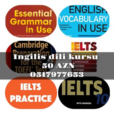 dil kursu: Xarici dil kursları | İngilis dili | Böyüklər üçün | Danışıq klubu, IELTS/TOEFL, Diplom, sertifikat