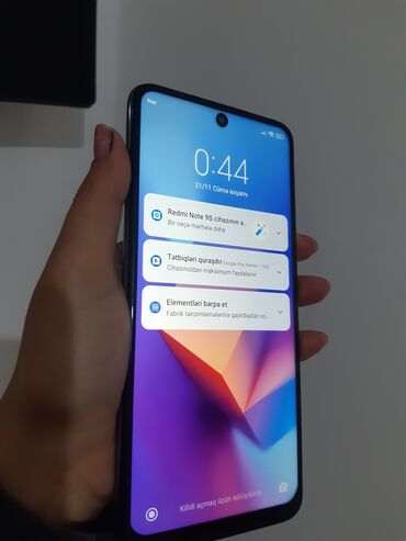 Xiaomi: Xiaomi Redmi Note 9S, 128 GB, rəng - Ağ, 
 Barmaq izi, İki sim kartlı