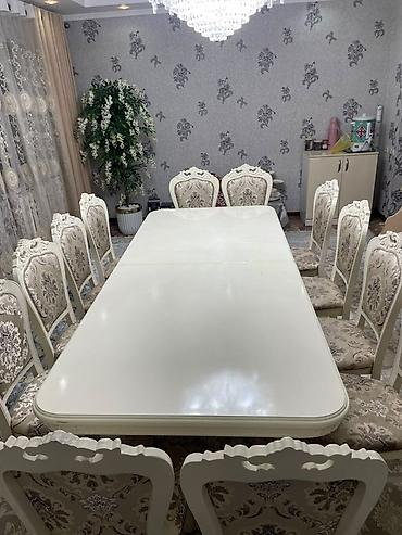 Эмерек: Конок бөлмөсү үчүн үстөл жана отургуч, Колдонулган, түсү - Саргыч боз — 4