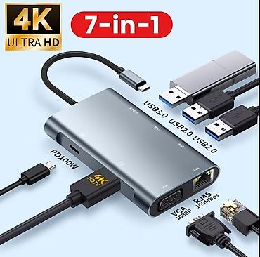 dizustu komputer: USB-C çoxportlu HUB/Dok stansiyası Uyğun vaxtlarda metroya çatdırma — 4
