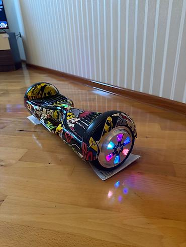 Elektrik nəqliyyatı: Smart balans skuter (hoverboard) – rəngli qrafiti dizayn — 4