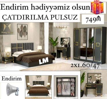 Divanlar: Yataq dəsti Sifarişlə və yeni Qiymət : 749₼ Dəstə daxildir
