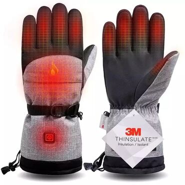 перчатки для работы: Теплые непромокаемые перчатки с подогревом. Отличное качество и