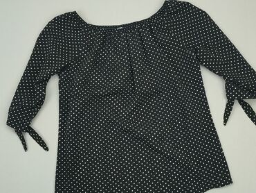 czarna sukienki w groszki: Blouse, S (EU 36), condition - Very good