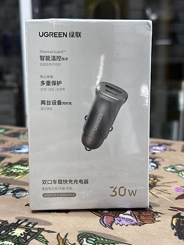 type c: Название: Автомобильная зарядка Ugreen 30W Type‑C + Type‑A Категории — 1