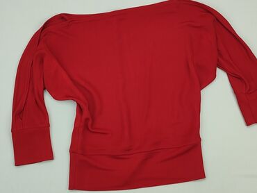 czerwona bluzki z falbankami: Bluzka Damska, S, stan - Bardzo dobry
