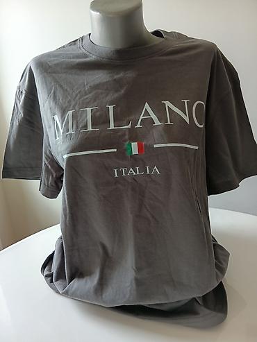 compression majica: Majica kratkih rukava “MILANO ITALIA” - Boja: tamnosiva - Prednji — 1