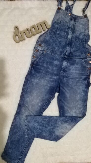 zimske jakne zenske bershka: 30, 30, Jeans, Regular rise, Baggy