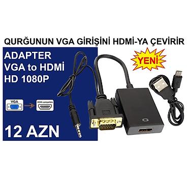 kompüter barter: VGA Adapterlər/Konverterlər (Çeviricilər) ⭐VGA to AV – 15 AZN ⭐VGA to — 4