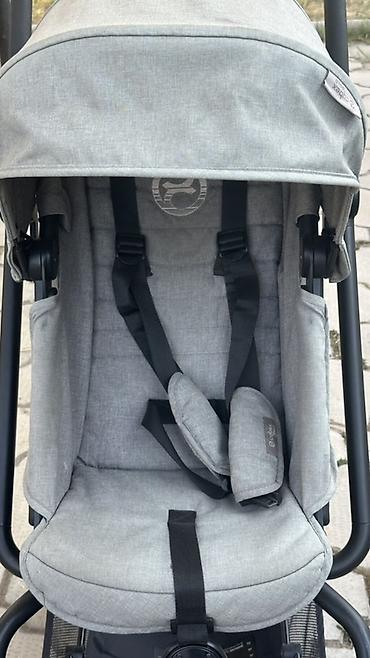 детский электрический велосипед: Коляска, Cybex, цвет - Серебристый, Б/у — 3