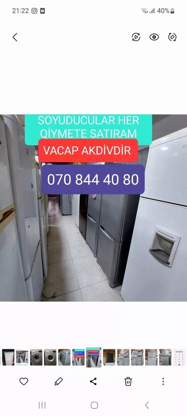 2 qapili soyuducu: İşlənmiş 2 qapılı Soyuducu Alınır