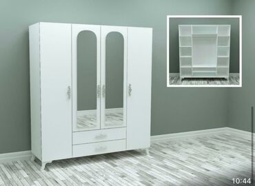 Dolablar: Yeni, Açılan, 4 qapılı Düz dolab, Qarderob, paltar dolabı, Azərbaycan — 3