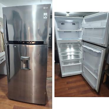 İşlənmiş 2 qapılı LG Soyuducu Satılır, rəng - Gümüşü, Dispenserli