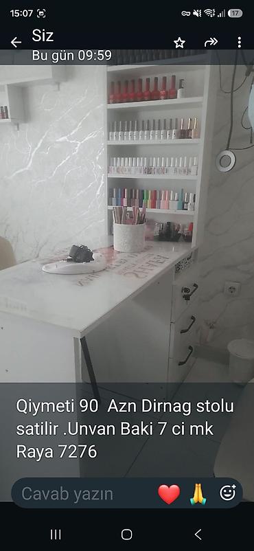 salon stolari: Düz masa, Siyirməli, Polkalı, Sadə laminat, Kredit yoxdur — 1